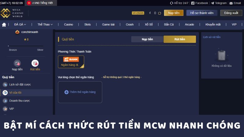 Bật Mí Cách Thức Rút Tiền MCW Nhanh Chóng